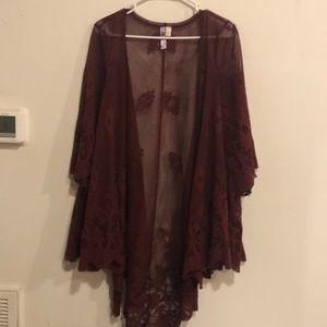 Maroon kimono